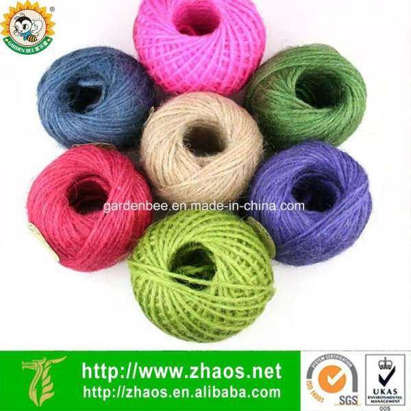 Biodegradable Natual Material Colorful Jute Rope